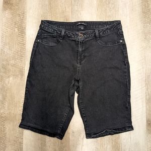 AG Adriano Goldschmied Black Bermuda Shorts
